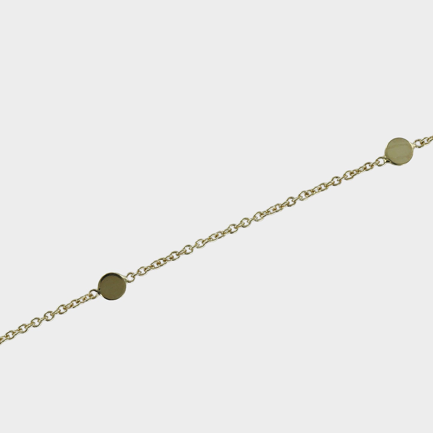 Minimalist Gold Disc Necklace 9ct Yellow Gold