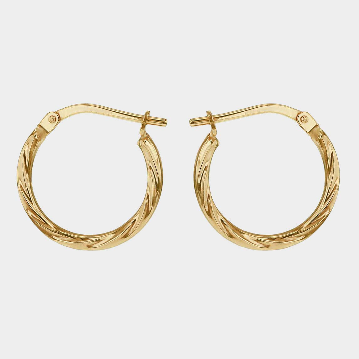 Mini Twist Hoop Vermeil Earrings