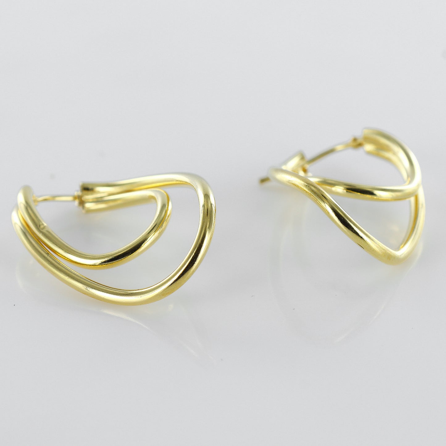 Twisted Paper Clips Gold Plated