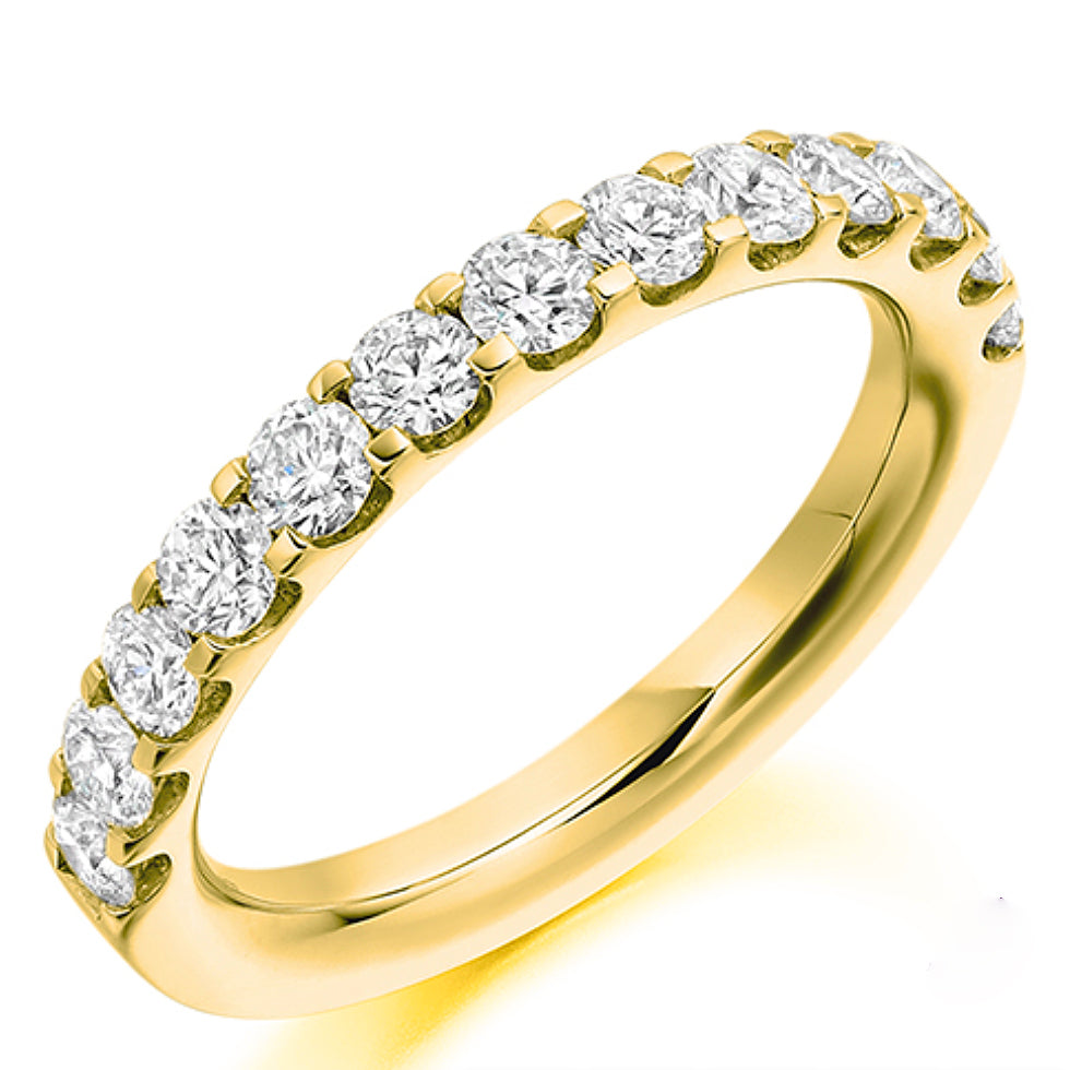 1.00ct Micro-Set Diamond Half Eternity Ring