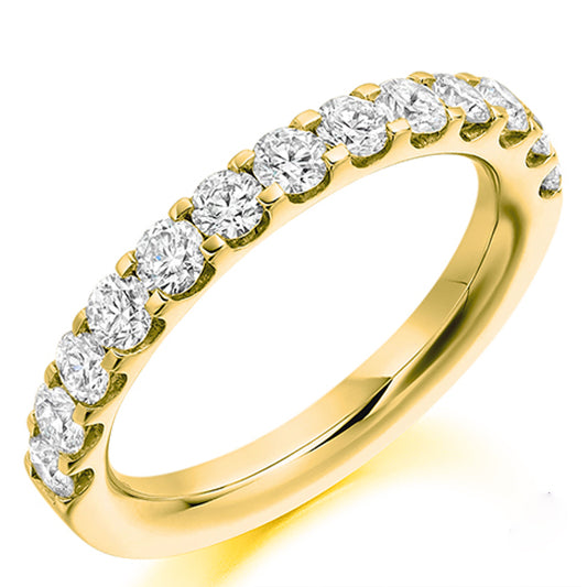 1.00ct Micro-Set Diamond Half Eternity Ring