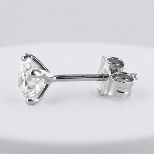Diamond Studs 18ct White Gold GIA Certified