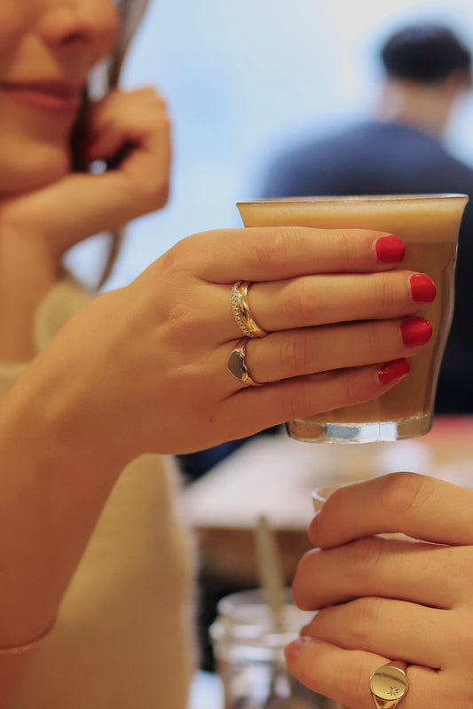 Heart-Shape Signet 9ct Yellow Gold