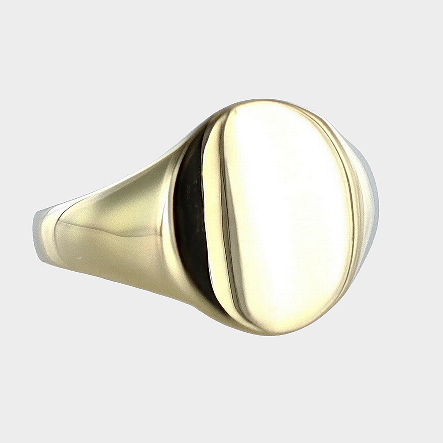 Oval Shape Signet Ring 9ct Yellow Gold