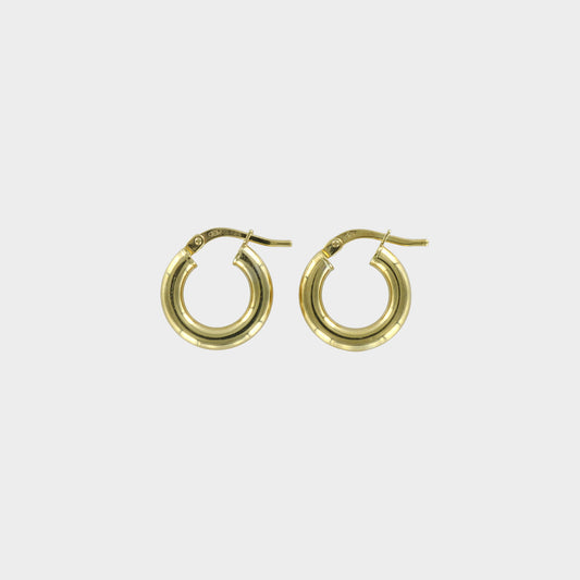 Mini 9ct Yellow Gold Hoop Earrings