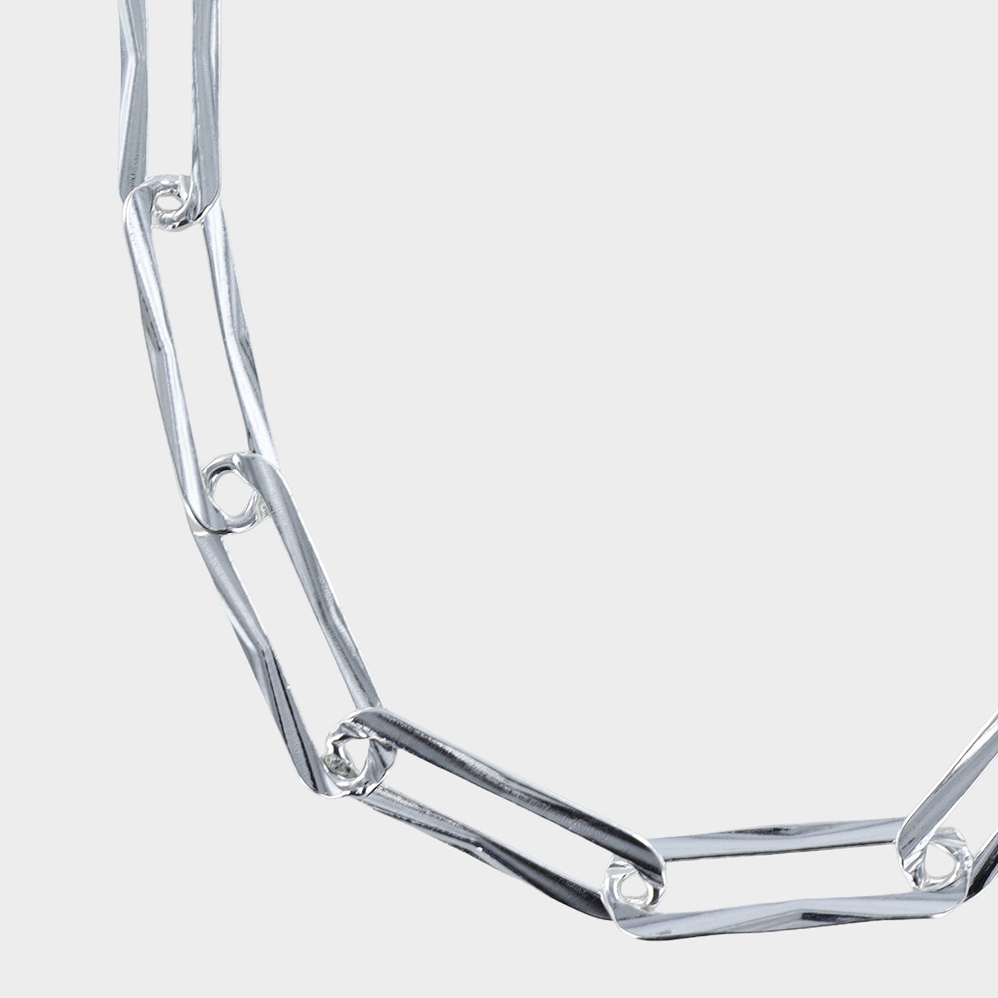 Diamond Cut Paper Link Chain 925 Sterling Silver