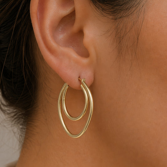 Twisted Paper Clips Gold Plated