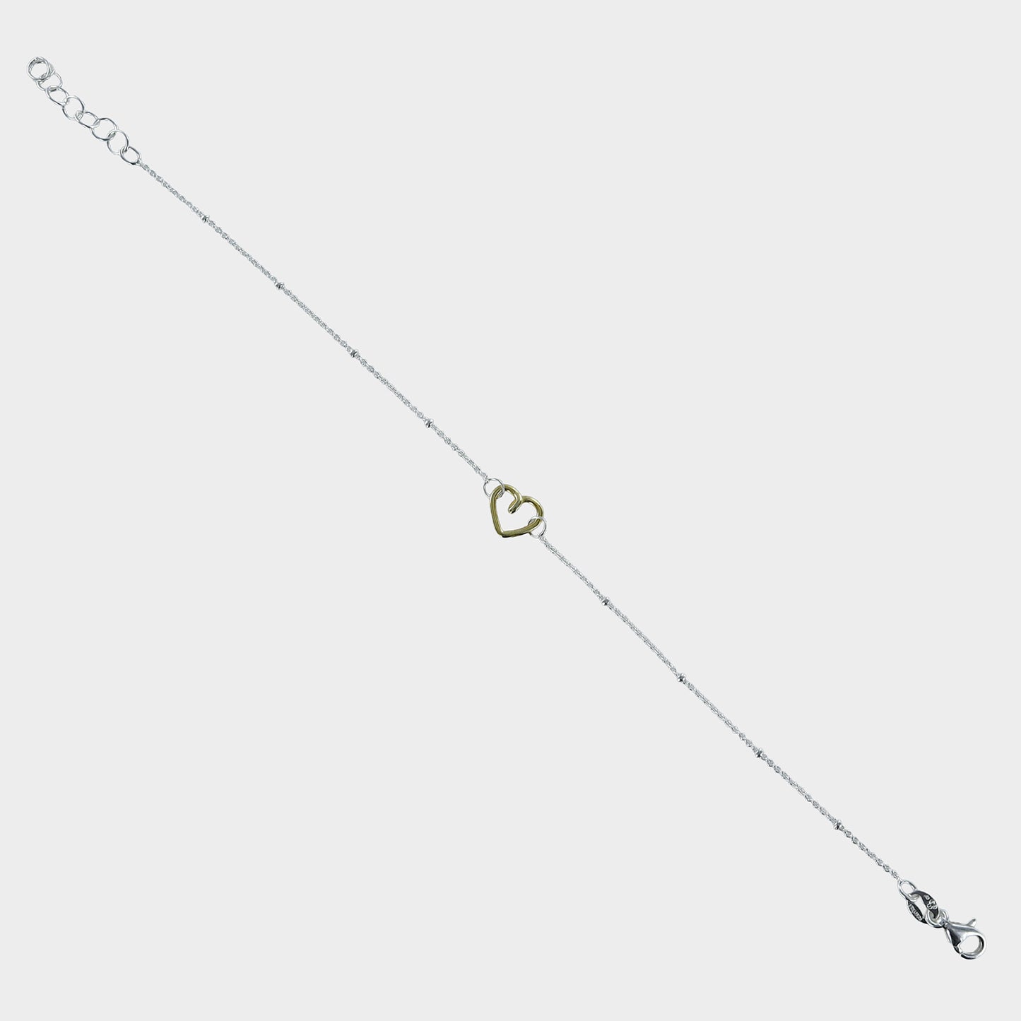 Gold Plated Signature Heart Bracelet