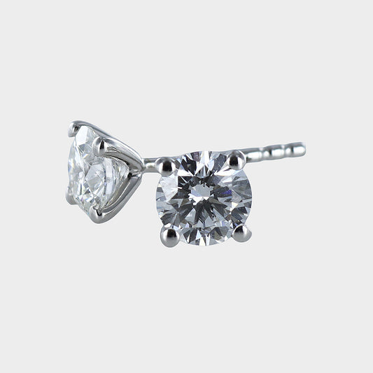 1.02ct Round Brilliant-Cut Lab-Grown Diamond Studs