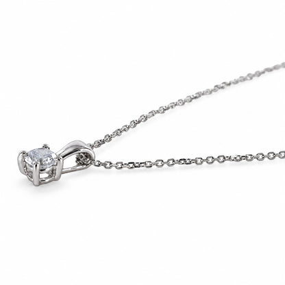 0.26ct Round Brilliant-Cut Lab-Grown Diamond Solitaire Pendant