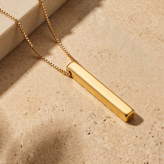 Gold-Plated Essential Bar Pendant