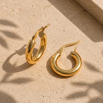 Mini 9ct Yellow Gold Hoop Earrings