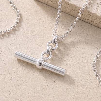 T-Bar Sterling Silver Necklace