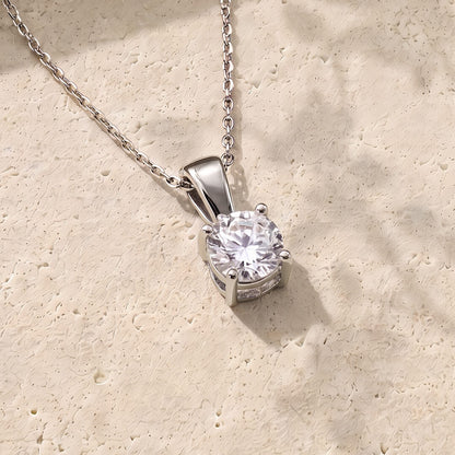 0.26ct Round Brilliant-Cut Lab-Grown Diamond Solitaire Pendant