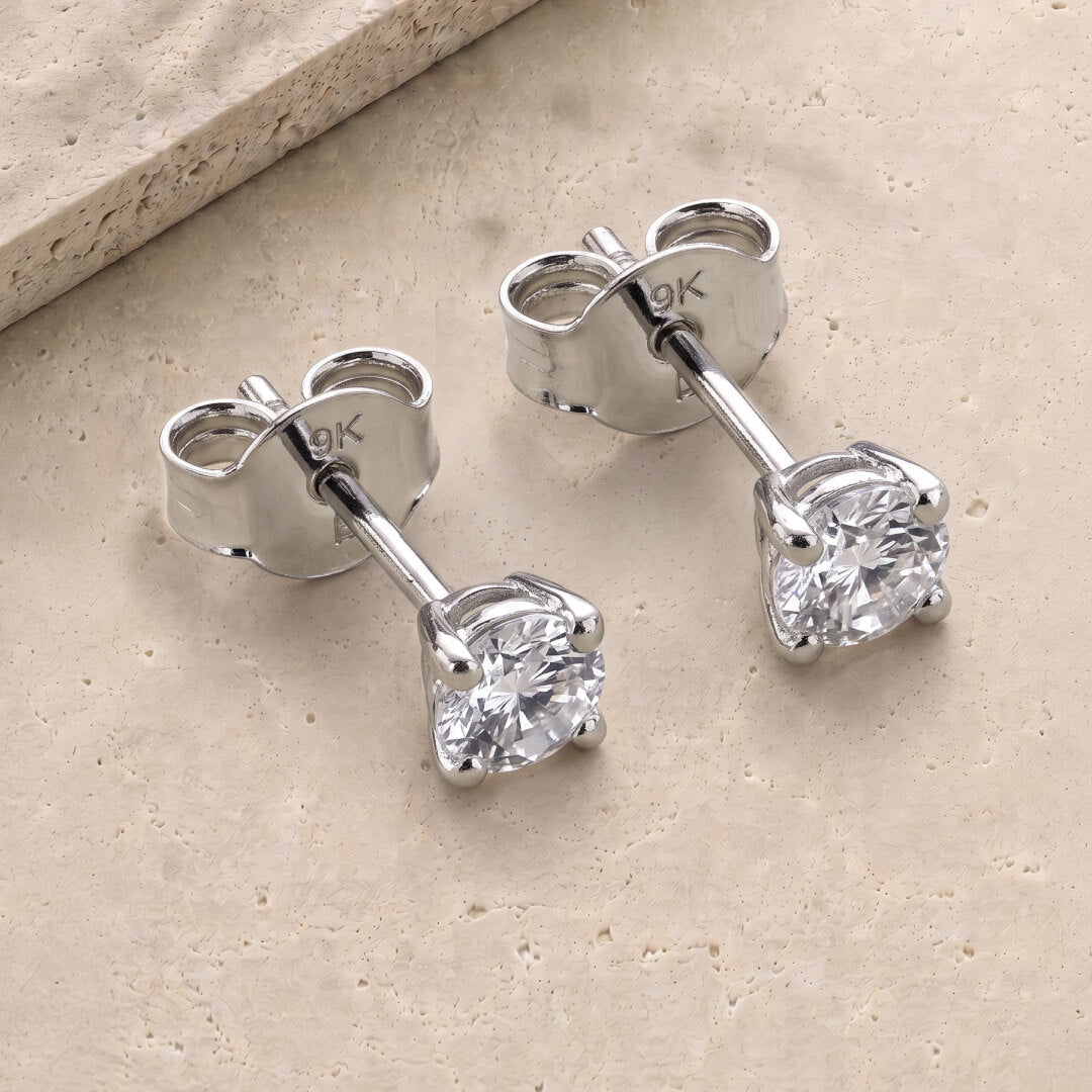 0.49ct Round Brilliant-Cut Lab-Grown Diamond Studs