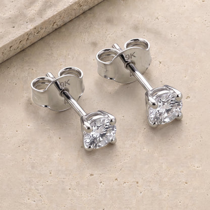 0.49ct Round Brilliant-Cut Lab-Grown Diamond Studs