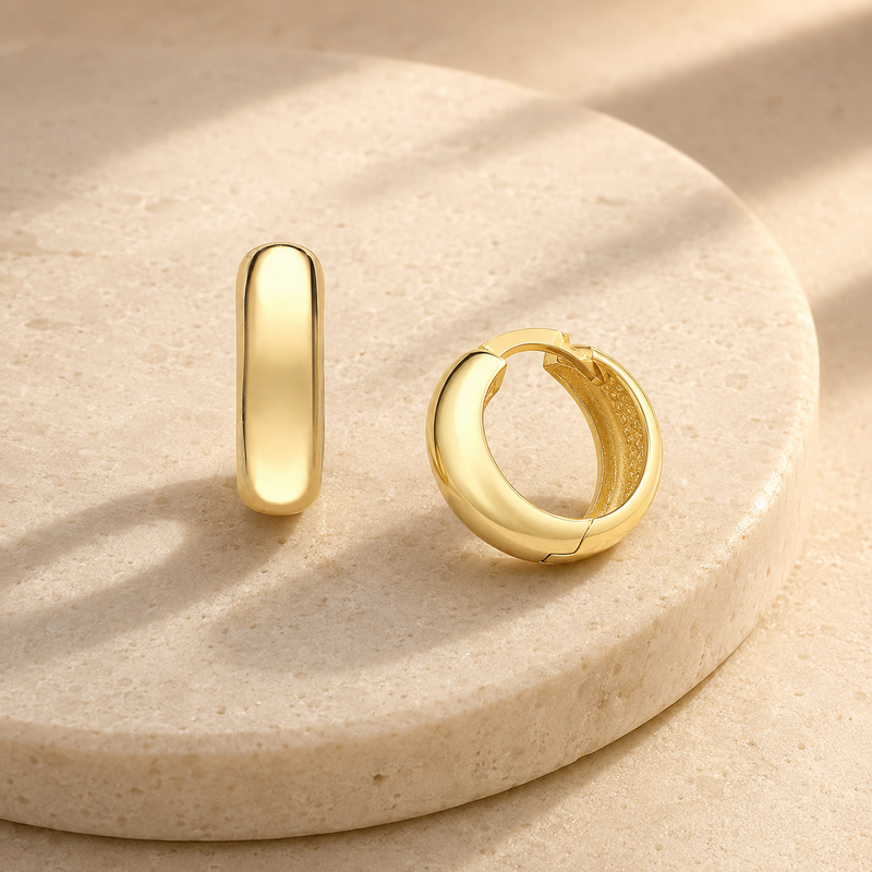 Huggie Earrings 9ct Yellow Gold