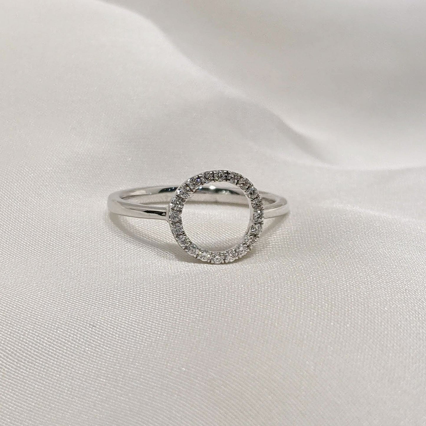 Circle of Life Ring 9ct White Gold