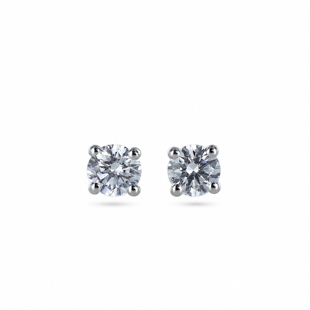 0.49ct Round Brilliant-Cut Lab-Grown Diamond Studs
