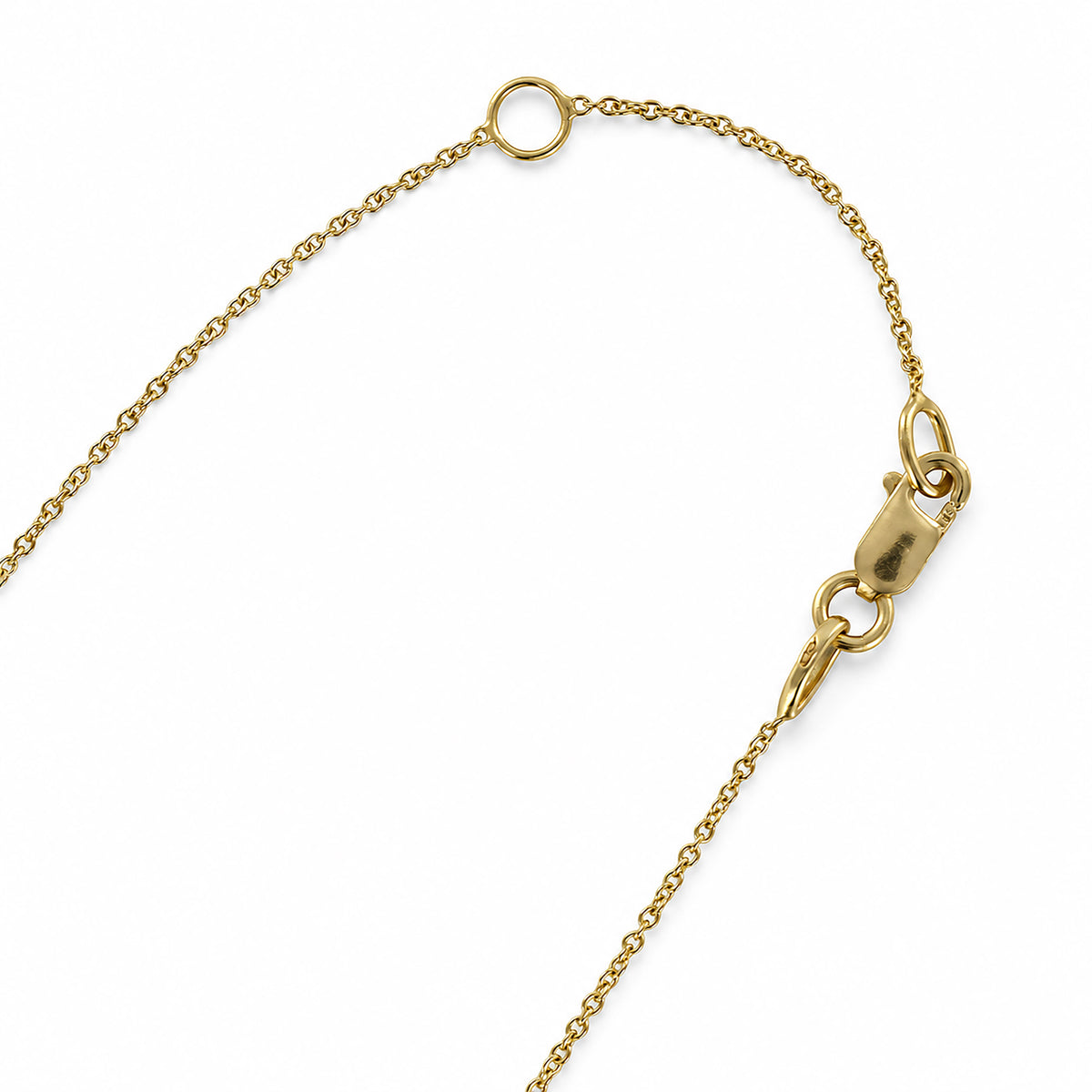 Diamond Motif Necklace 9ct Yellow Gold