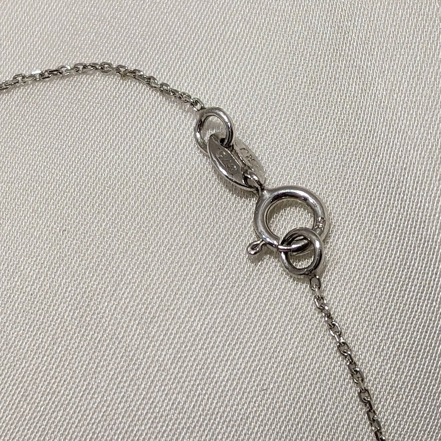 Double Circle of Life Necklace 9ct White Gold