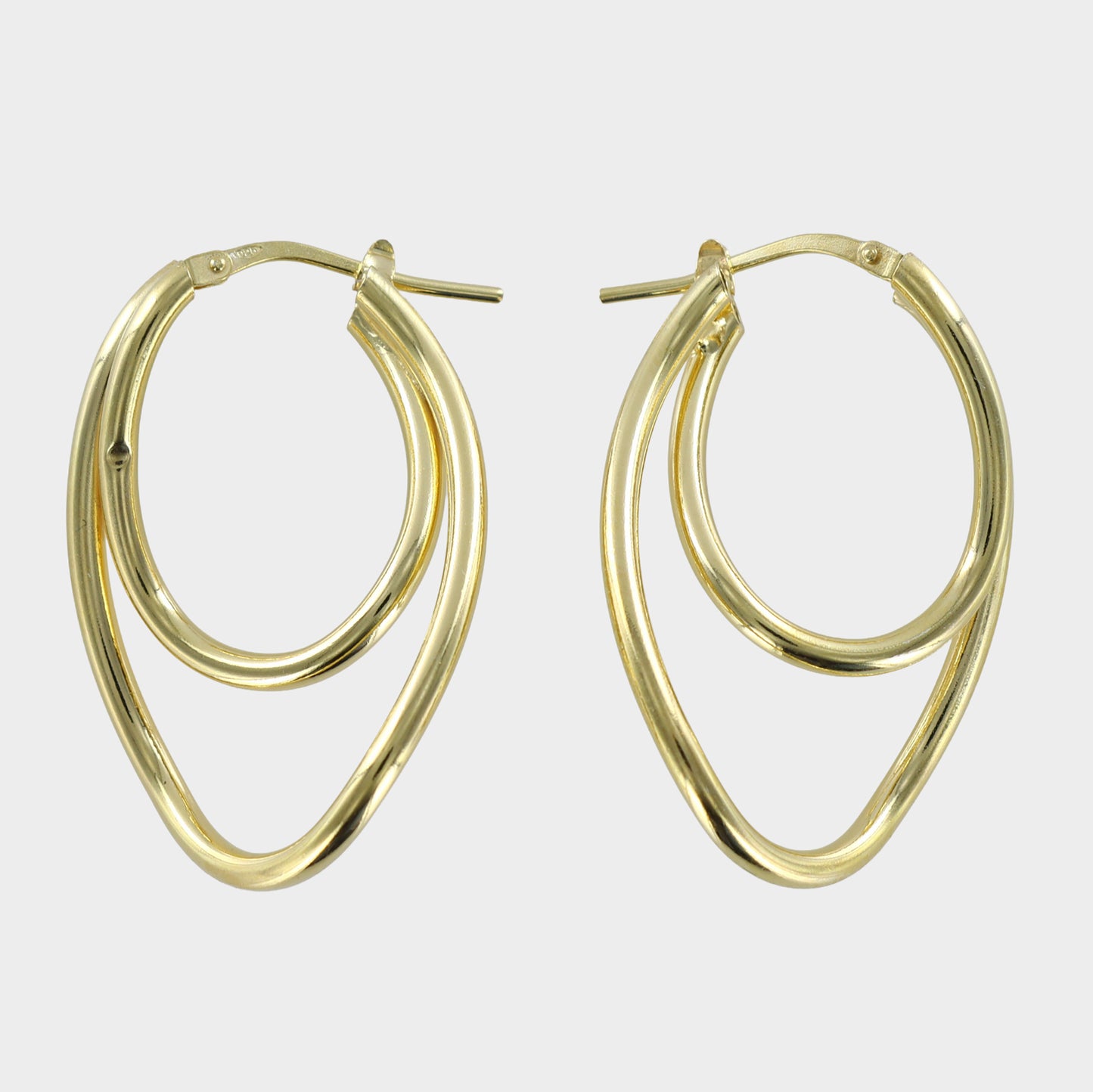 Twisted Paper Clips Gold Plated
