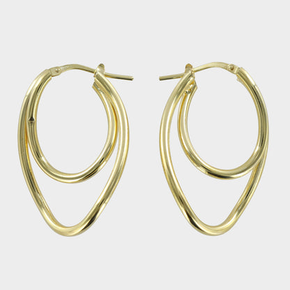 Twisted Paper Clips Gold Plated