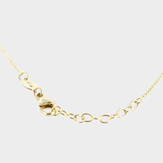Engravable Disc Pendant 9ct Yellow Gold