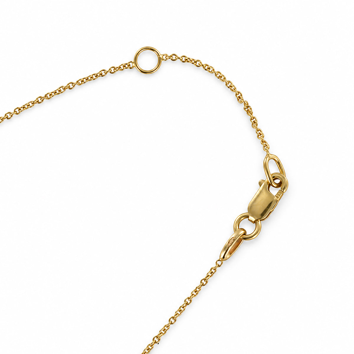 Minimalist Gold Disc Necklace 9ct Yellow Gold