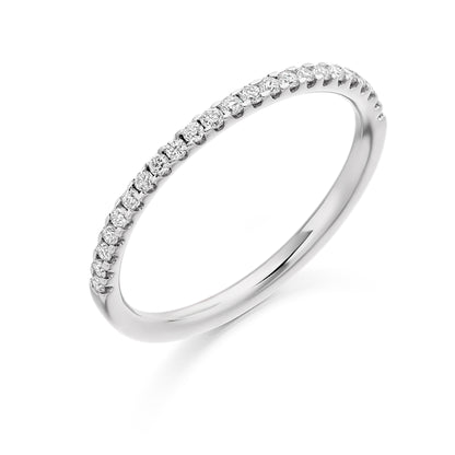 0.25ct Diamond Micro-Set Half Eternity Ring