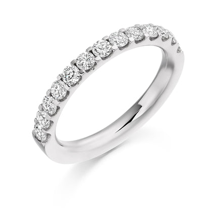 0.75ct Micro-Set Diamond Half Eternity Ring