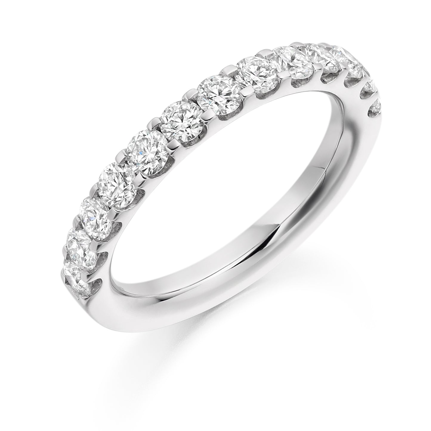 1.00ct Micro-Set Diamond Half Eternity Ring