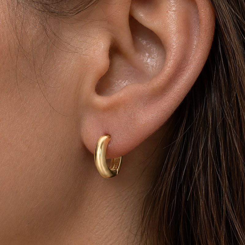Huggie Earrings 9ct Yellow Gold