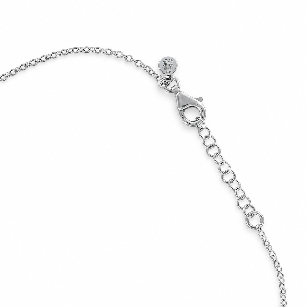 Paper Link Drop Necklace Sterling Silver & Gold Vermeil