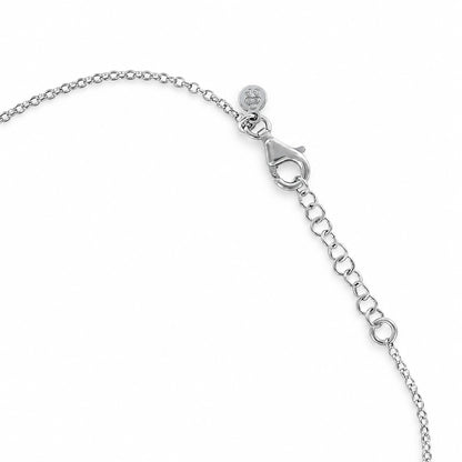 Paper Link Drop Necklace Sterling Silver & Gold Vermeil