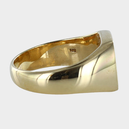 Cushion-Shaped Diamond Signet 9ct Yellow Gold