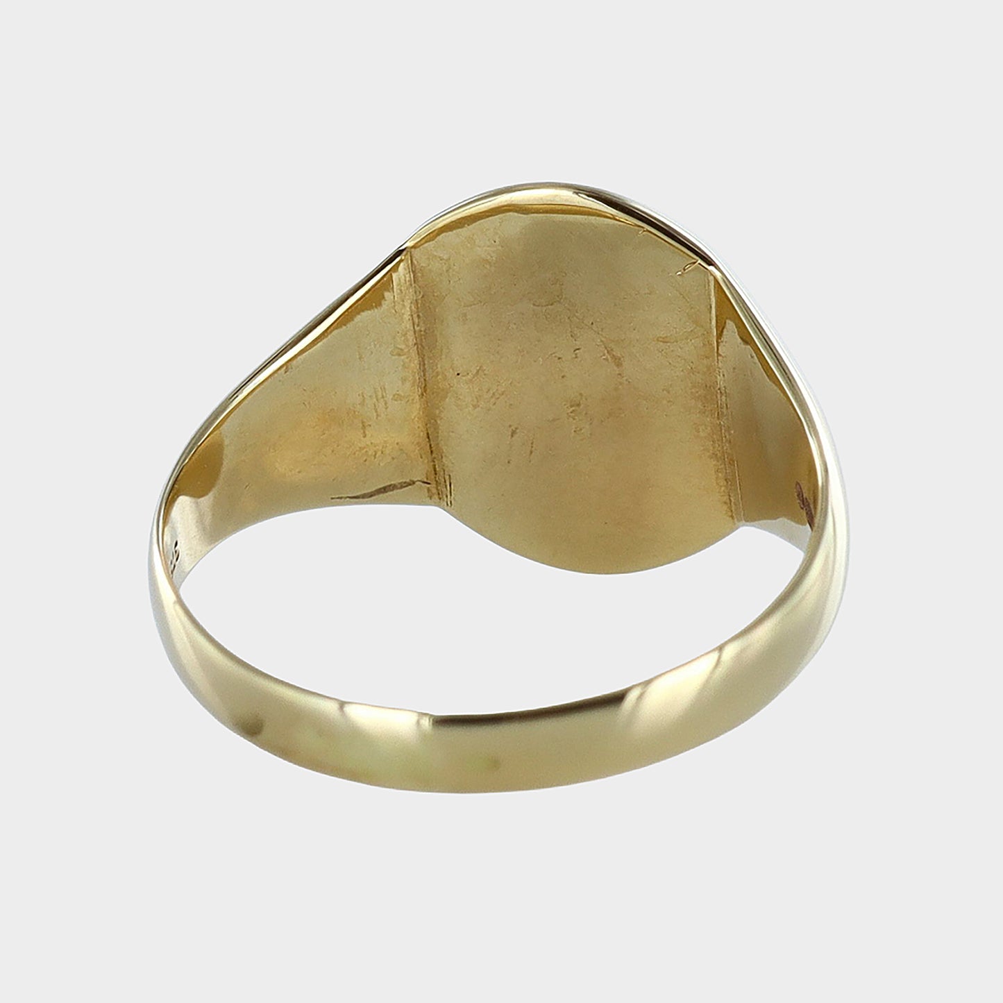 Oval Shape Signet Ring 9ct Yellow Gold