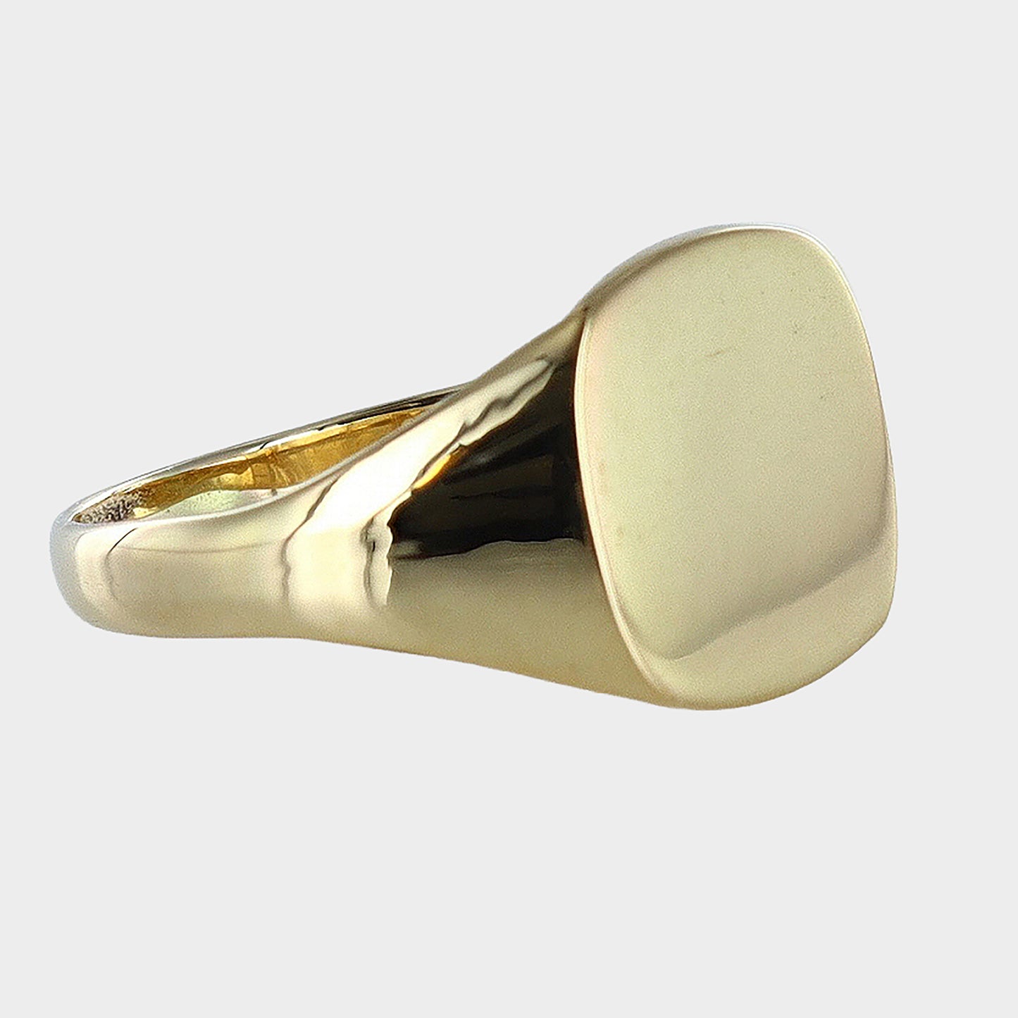 Cushion Shape Signet Ring 9ct Yellow Gold