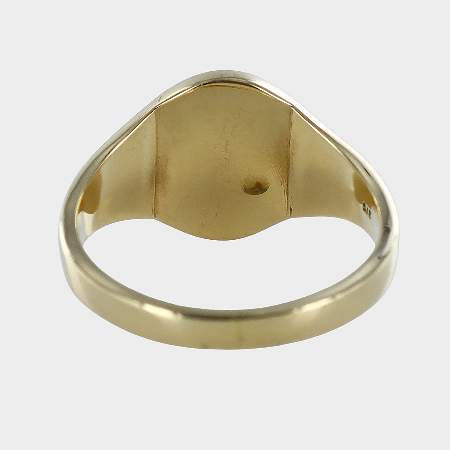 Heavy Oval Shape Signet 9ct Yellow Gold