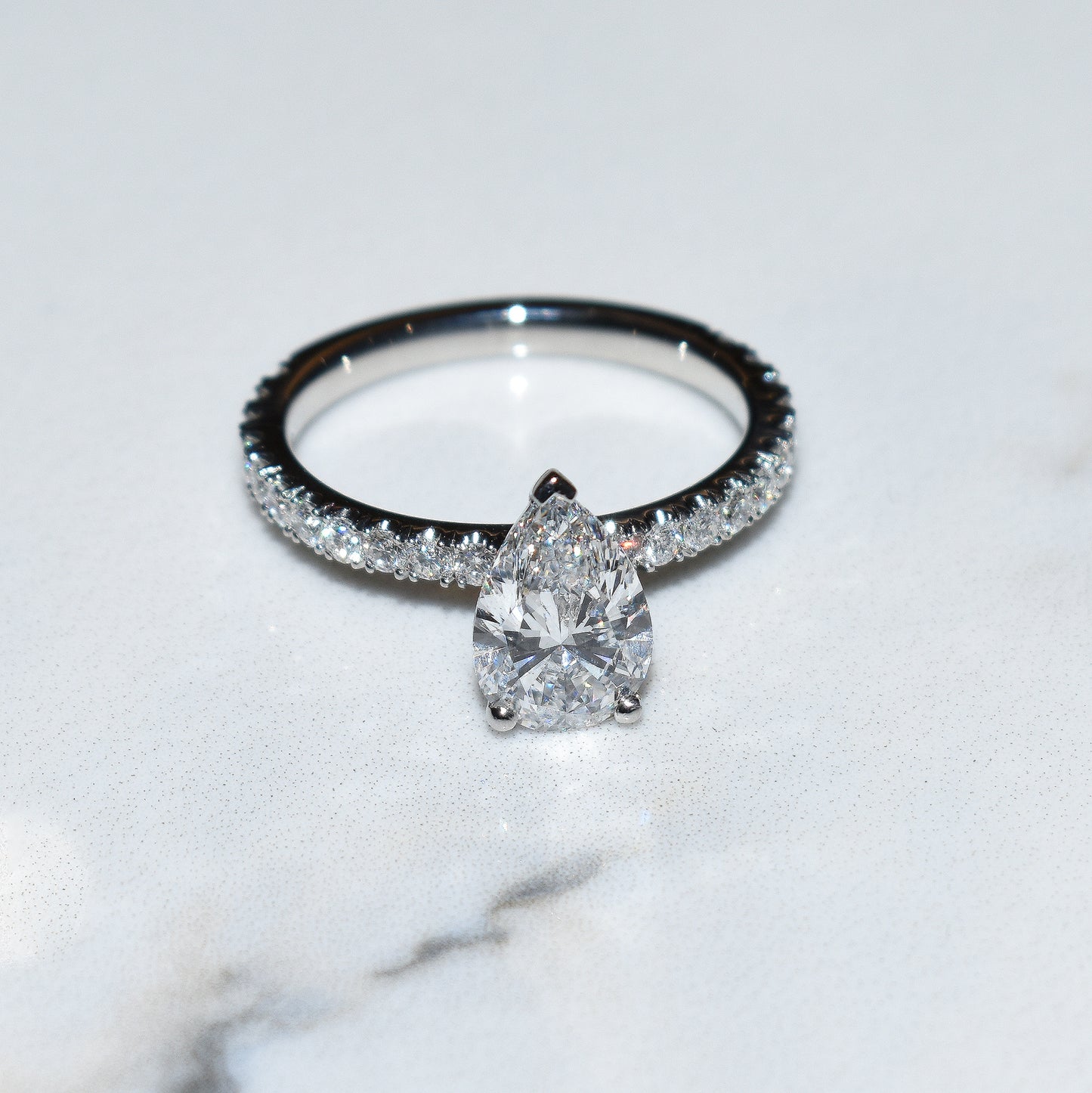 1.50ct Pear-Shape Lab-Grown Diamond Ring