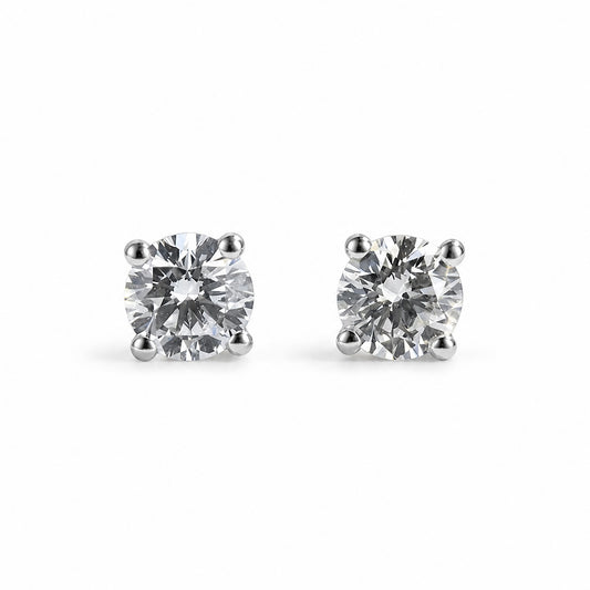 1.02ct Round Brilliant-Cut Lab-Grown Diamond Studs