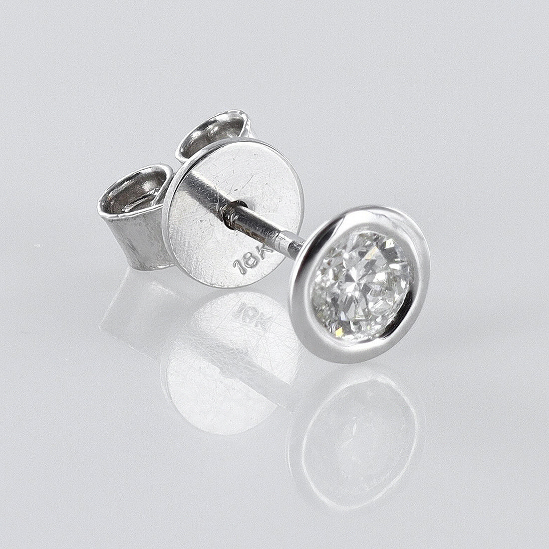 Rubover-Set Diamond Studs