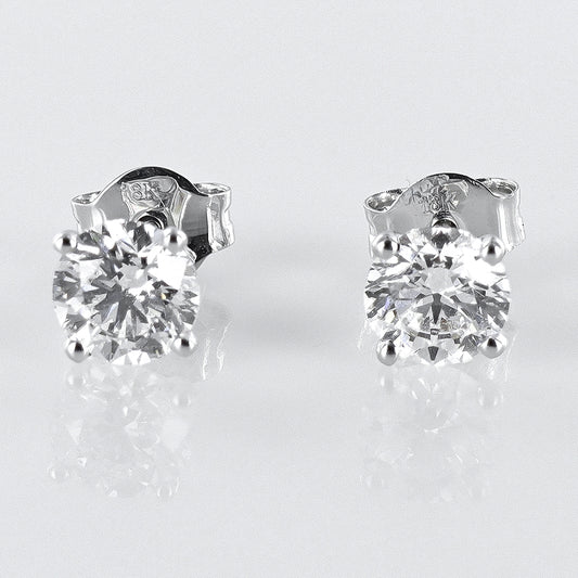 Diamond Studs 18ct White Gold GIA Certified