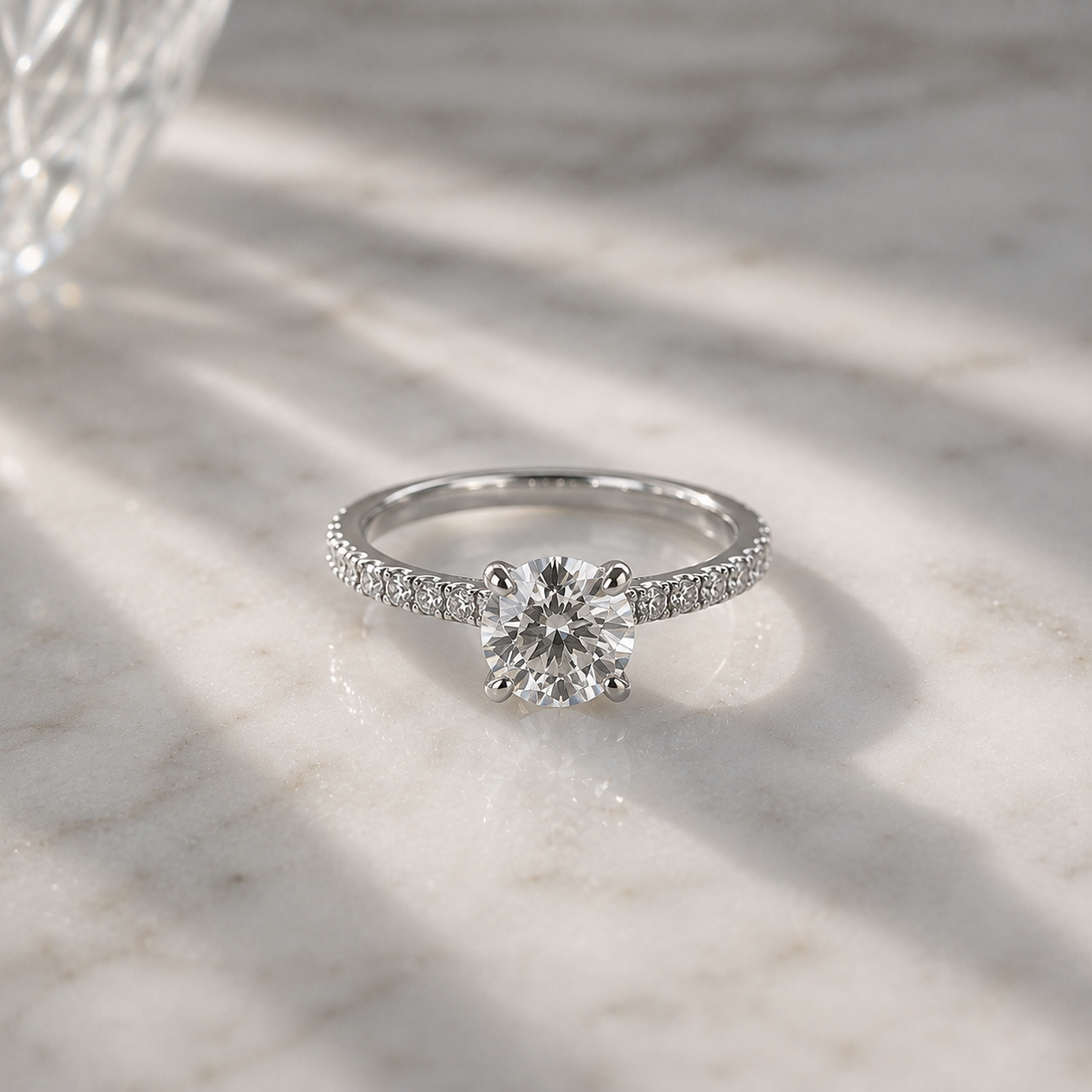 Diamond-Set Heritage Engagement Ring