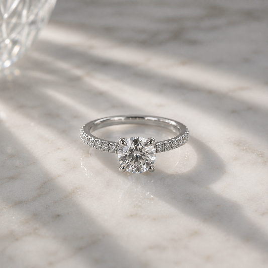 Diamond-Set Heritage Engagement Ring