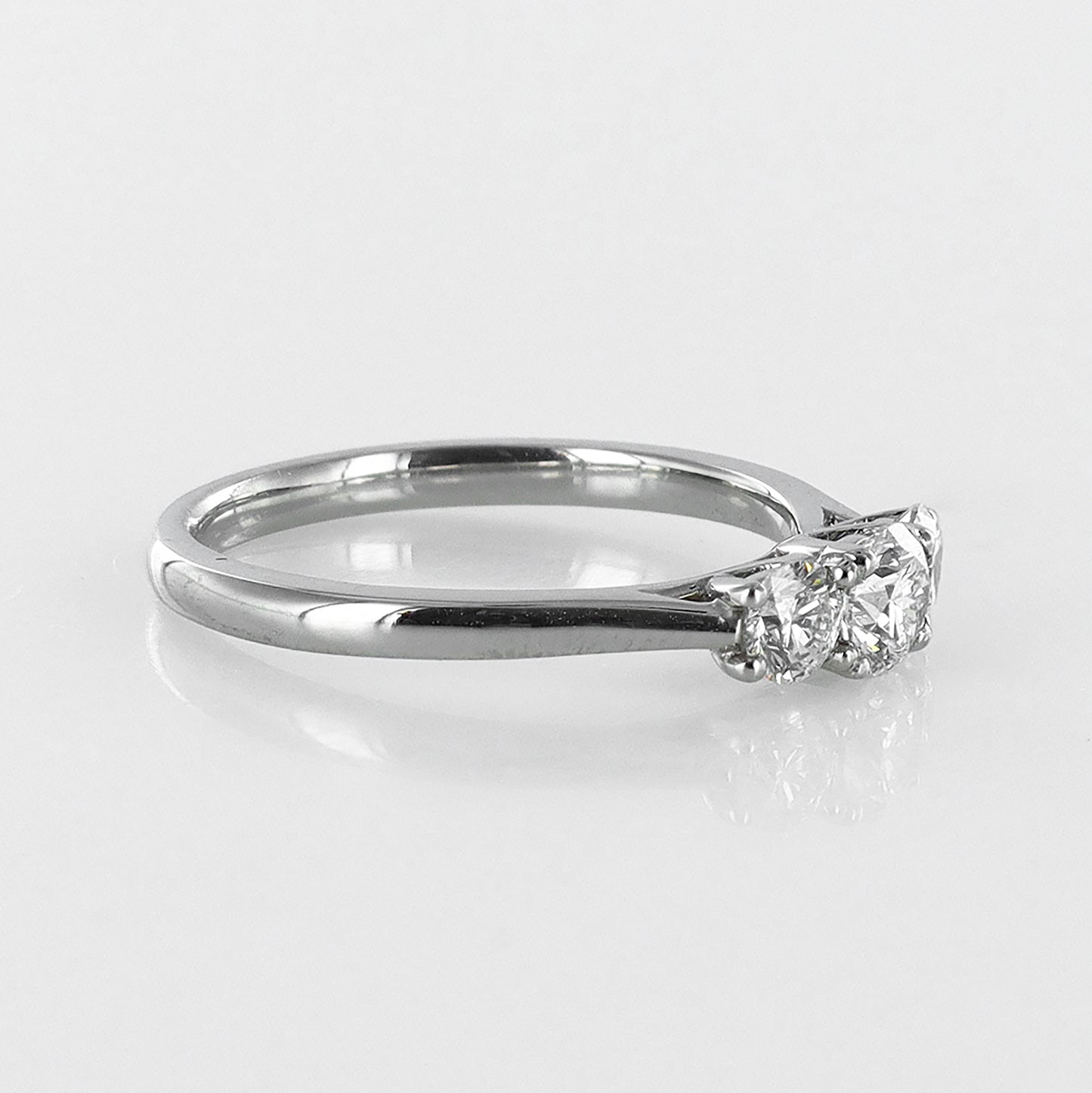 Trilogy Diamond Engagement Ring GIA Certified