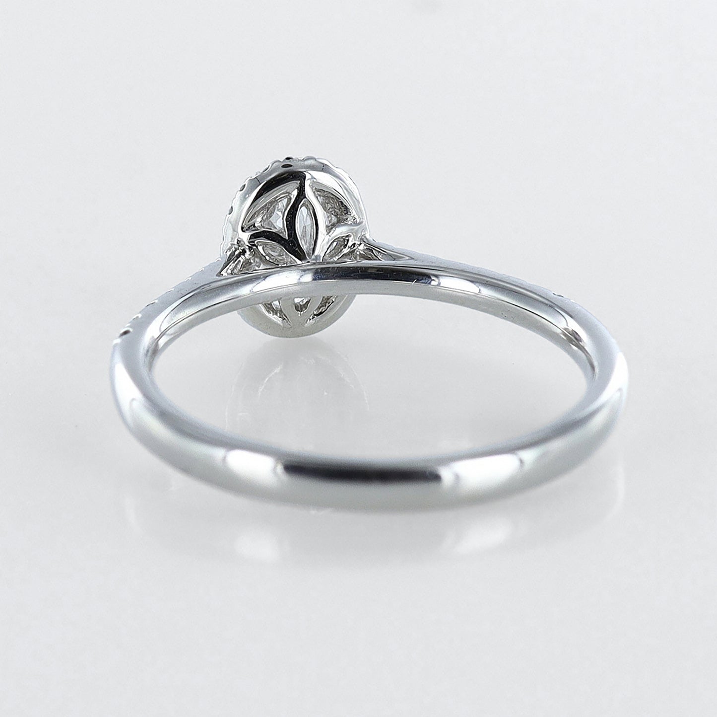 Oval Diamond Halo Engagement Ring