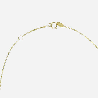 Malachite Mini Clover Necklace 9ct Yellow Gold