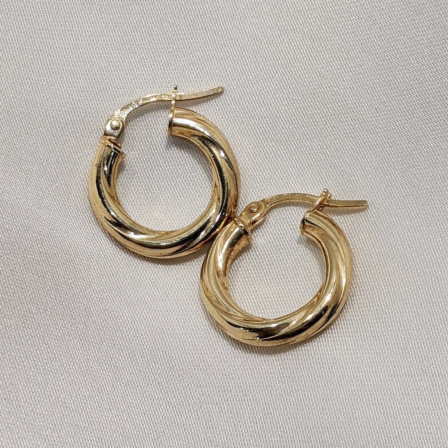 Mini Creole Hoop Earrings 9ct Yellow Gold