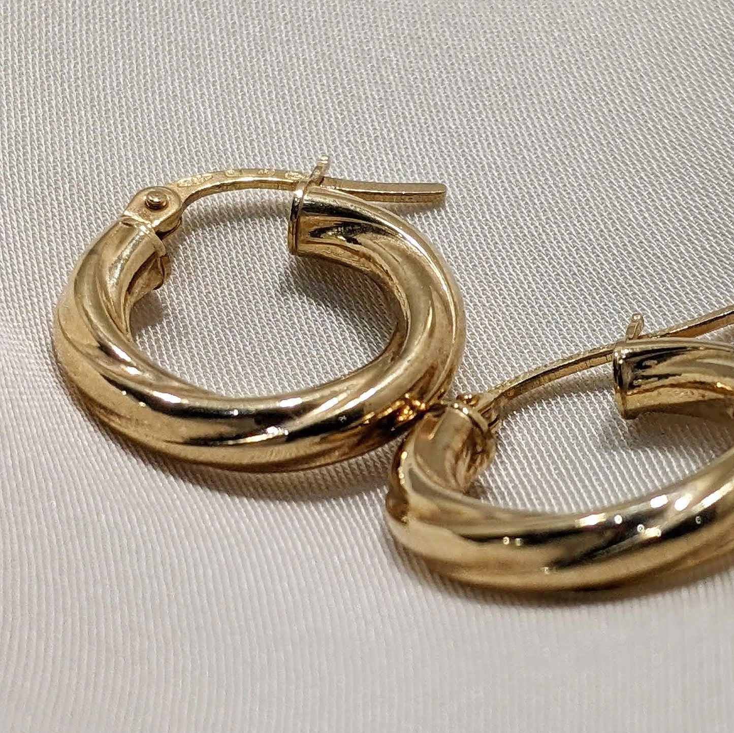 Mini Creole Hoop Earrings 9ct Yellow Gold